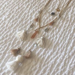 Express Charms & Pom Pom Necklace